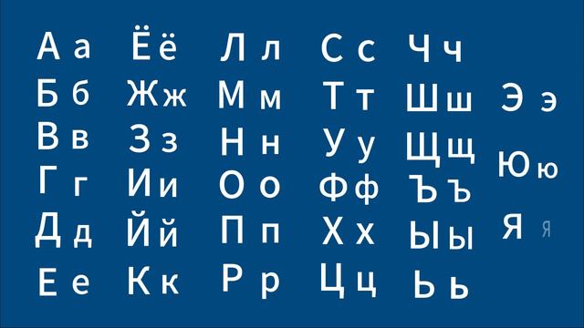 РКИ. Русский алфавит / Russian Alphabet
