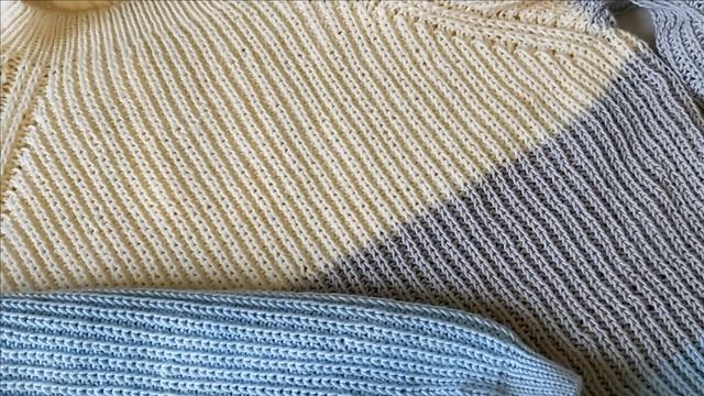 Как Прячу Кончики В Полухлопке // Двусторонний Джемпер// Вяжем Узор// МК