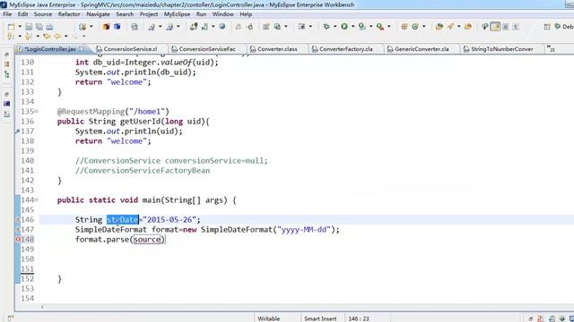 Java Web拓展-Spring MVC-21.数据类型的转换及自定义类型转换器