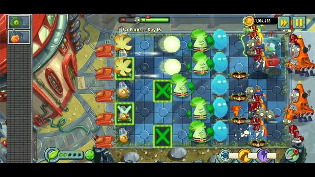 Gameplay Plants Vs Zombies 2: Reflourished - Far Future Zombies Expansion Days 16 !!