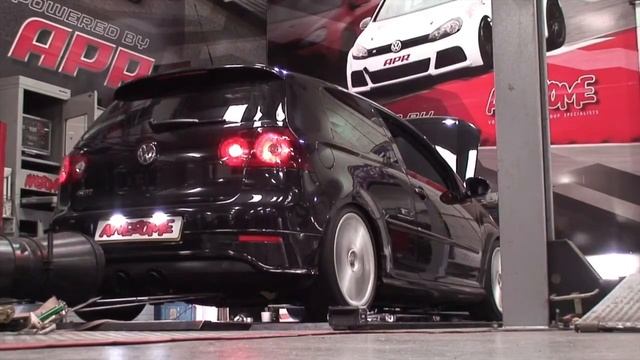 VW Golf R32 DSG rolling road run @ Awesome GTI. APR stage 1, APR RSC, Forge intake, Neuspeed pulley