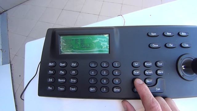 Настройка пульта к PTZ, инструкция