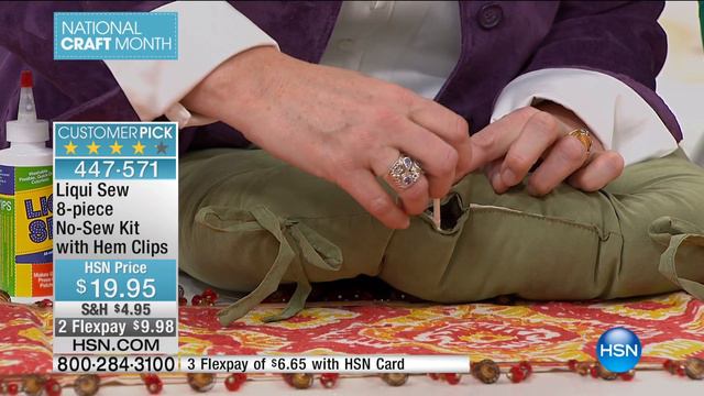 Liqui Sew 8piece NoSew Kit With Hem Clips