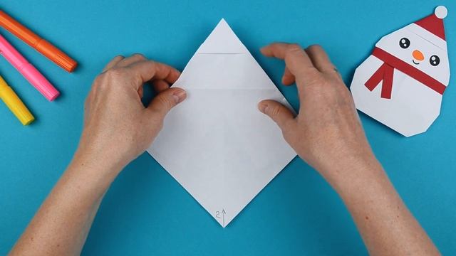 How To Make An Origami Snowman | Easy Crafts For Christmas