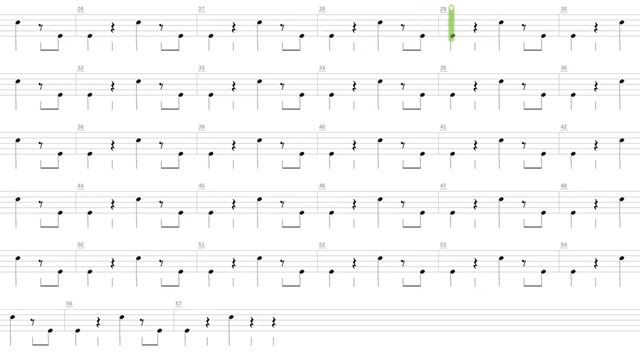 Taurus 3 + Mike Oldfield + Drum Only + Drum Tab