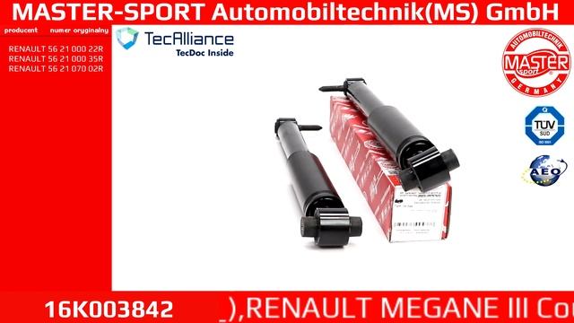 16K003842 | SHOCK ABSORBER KIT | Master-Sport-Automobiltechnik (MS) GmbH