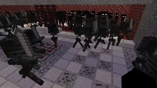 Minecraft / Mob Battles / Enderman Vs Wither Skeleton