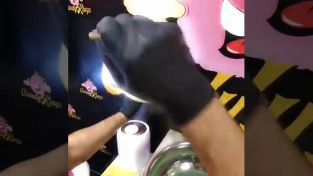 Цветы из сахарной ваты на аппарате Candyman от Candykings