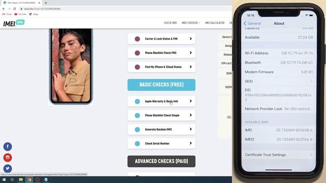 How To Check IPhone Warranty With IMEI Number? #imeinumber