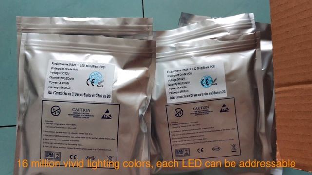 12V WS2815 Individual Addressable RGB LED Strip - Kutop.com
