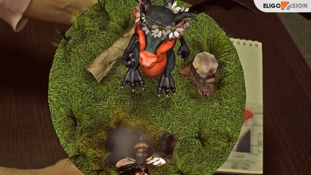 Драконя из 3D календARя дополненной реальности!