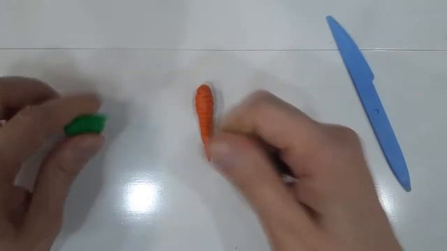 Лепим Морковь. Овощи из Пластилина. Видео Лепка у Романа