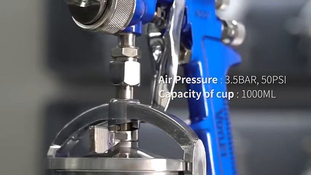 Voylet AB17S HVLP Spray Gun Gravity Feed Alloy with 1000ML Cup