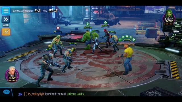 Storm Vs Level 75 Ultimus And More - Marvel Strike Force