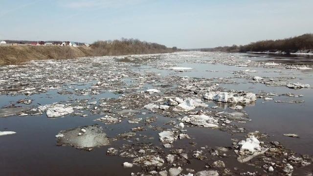 Ледоход на реке Дон, 6.04.2018