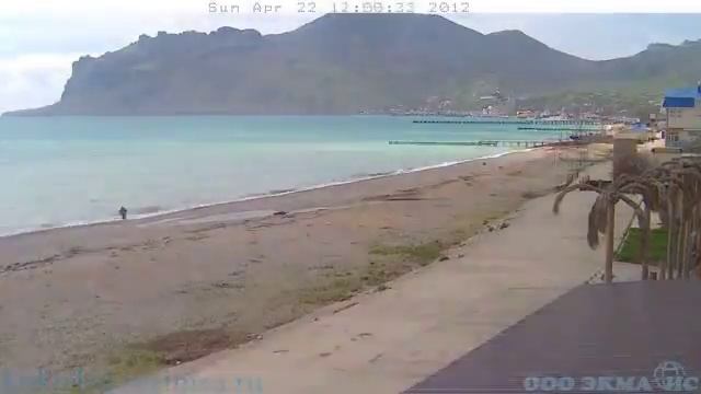 Веб камера 22 апреля 2012 на Набережной в Коктебеле