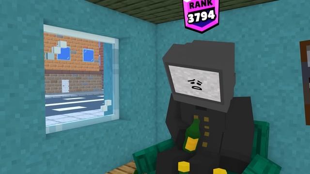 Monster School : Brawl Stars Rank Up SKIBIDI TOILET War & Zombie - Minecraft Animation