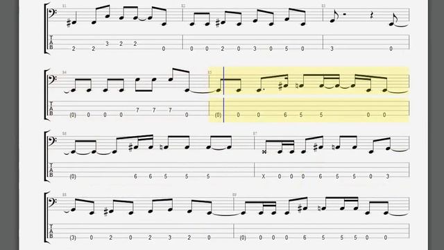 Metallica   Enter Sandman Bass Guitar Tablature