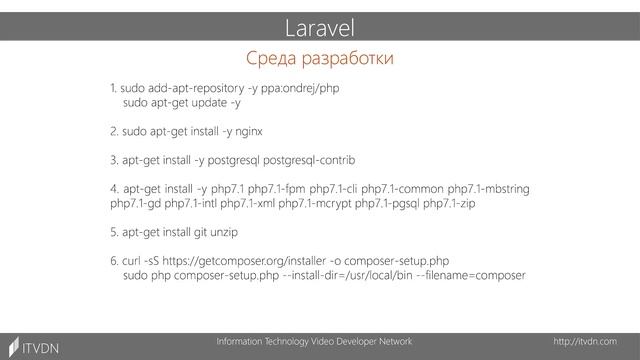 Laravel. Урок 1. Введение. Установка и настройка