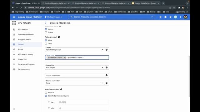 Creating Firewall On GCP For Our Kafka Broker Instances 24