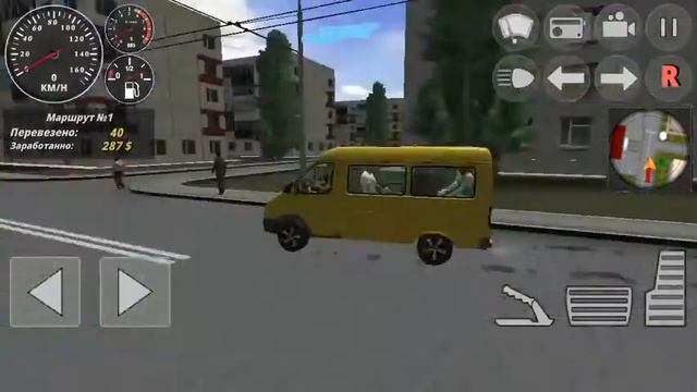 Играю в симулятор маршрутки, управляю газелью и еду на заработки