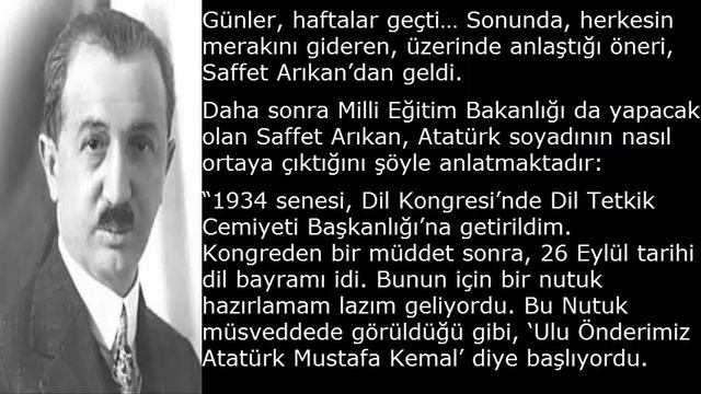 Mustafa Kemal Nasıl ATATÜRK Soyadını Aldı?