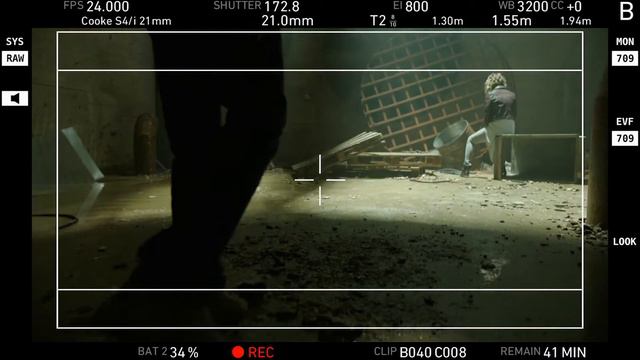 Монтаж сцены фильма