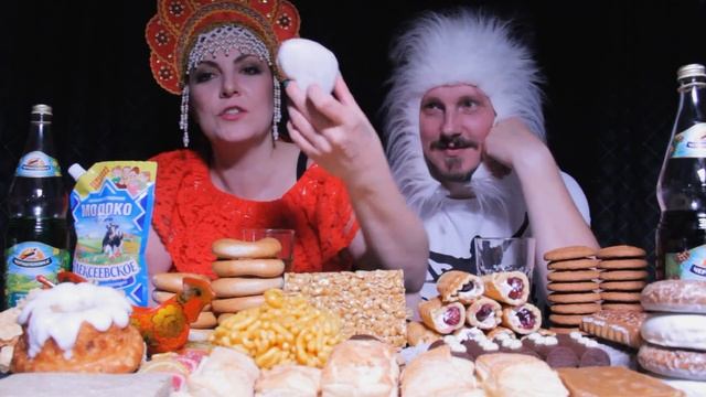 MUKBANG Russian Sweets | Gingerbread, Cakes, Waffles | Мукбанг Русские Сладости Asmr Mukbang