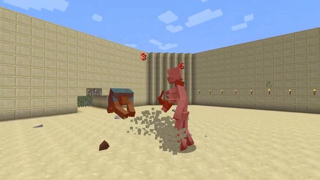 Minecraft Mutant Zombie VS Mutant Skeleton (Minecraft Mob Battle)