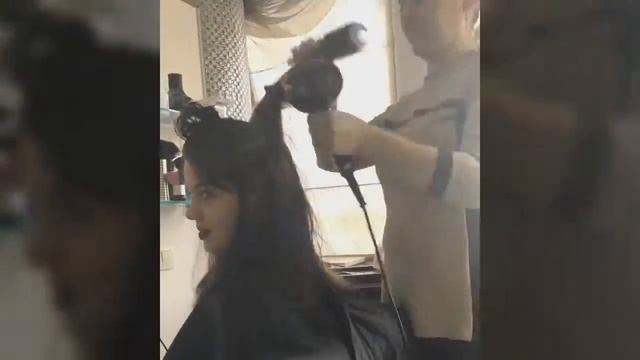 Укладка волос на браш