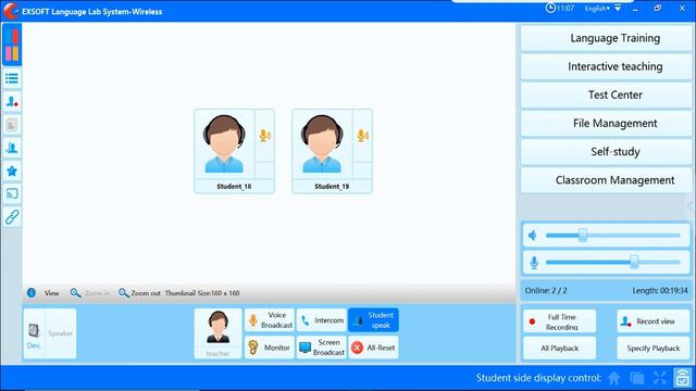 Chức Năng Cơ Bản Của EXSOFT Wireless Language Lab