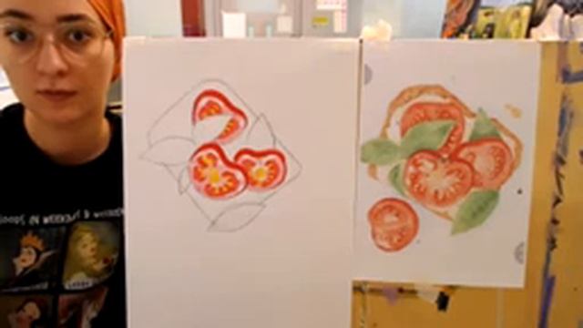 Сендвич! Рисуем скетч-маркерами поэтапно