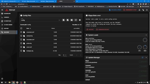 Klipper - BL Touch - Auto Bed Leveling - Creality Ender 3 V2 - Chris's Basement - 2022