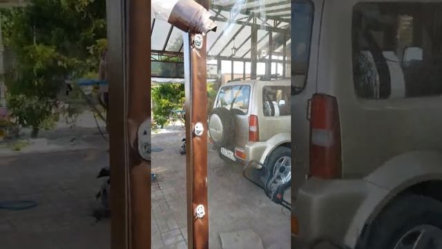 Навес из монолитного поликарбоната