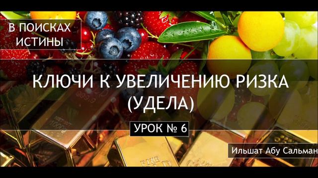 6. Ильшат Абу Сальман: Причины увеличения удела (ризка) человека