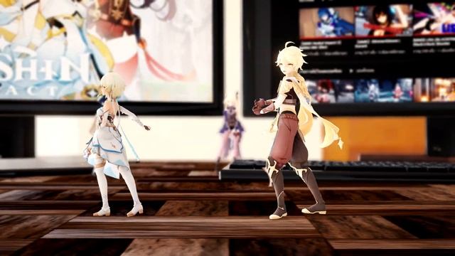 【MMD】World's End Dancehall:genshin Impact