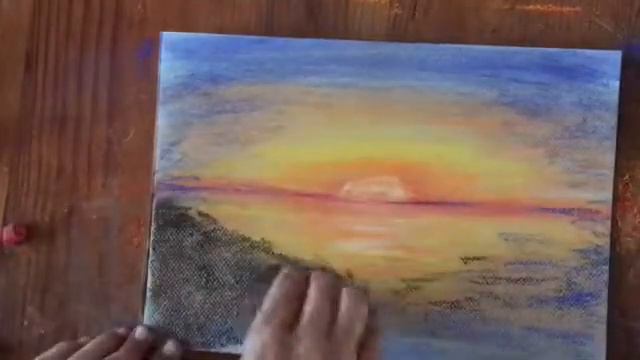 Easy Beginner Soft Pastel Sunset Over Rocky Beach Step By Step Tutorials Paint With Me