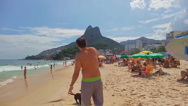 Солнце, море, пляж Леблон Рио де Женейро Бразилия