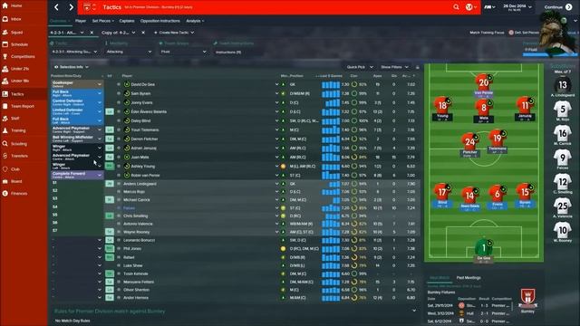 Football Manager 2015: The Best - Successful Attacking Tactic (4-2-3-1)