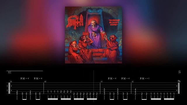 Death - Denial Of Life (Drums And Bass Backing Track With Guitar Tabs)
