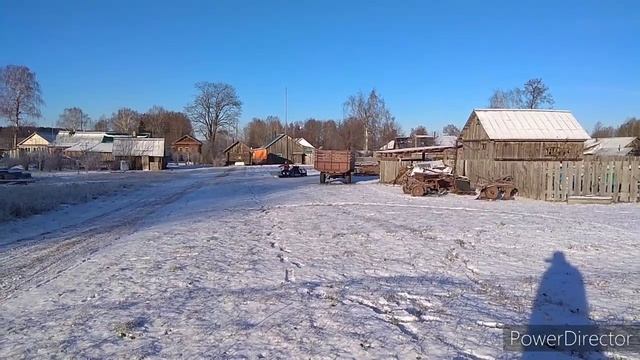первый снег...первые покатушки на мотособаке бурлак