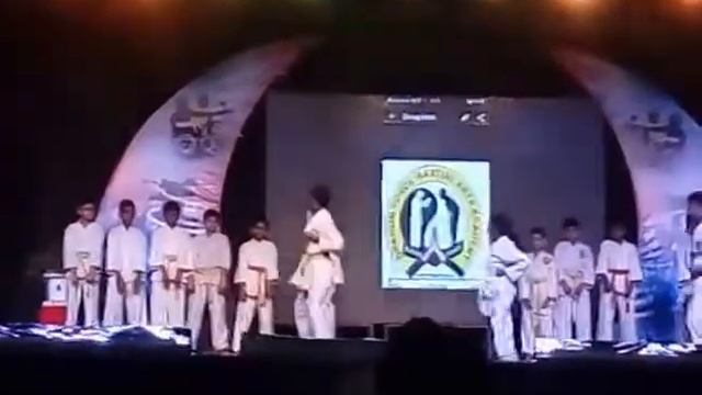Copy Of Small Children Performing Karate On Stage
