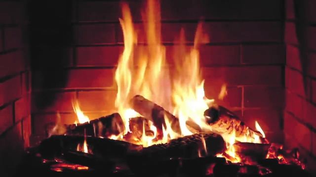 Камин со звуком для телевизора или монитора HD