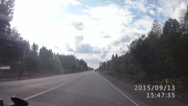 Пьяные на мопеде довы..бывались