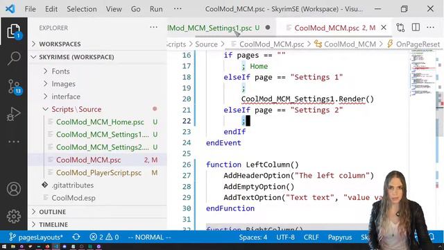 SkyUI Mod Configuration Menu #3 - Creating Lovely Pages And Layouts