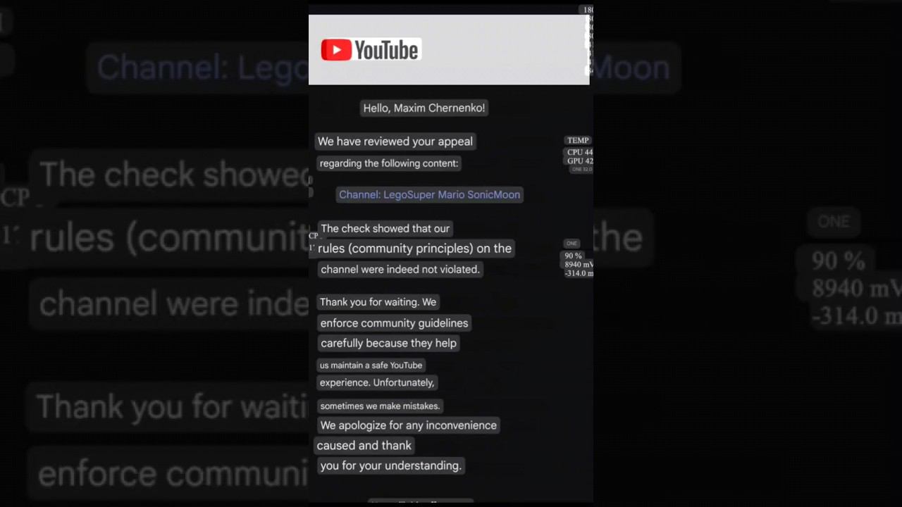 I've Lost 250 Subs Through 14 Months + YouTube Letter About My Appeal Accepted #shorts