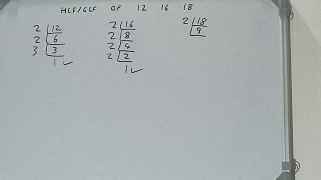 HCF OF 12 16 18|GCF OF 12 16 18