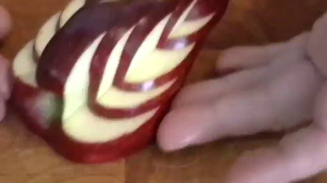 Apple Swan - How To Make An Apple Into A Swan