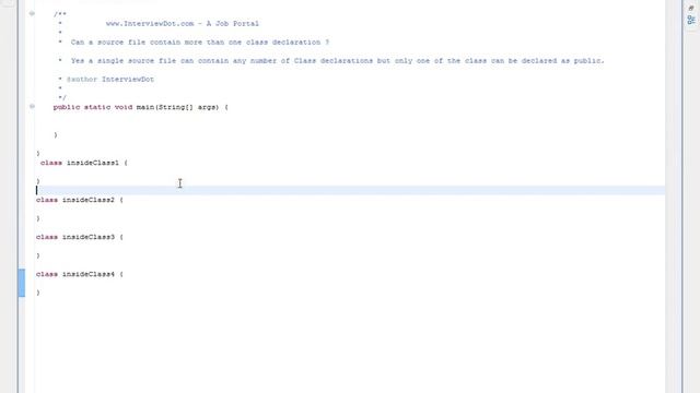 Can A Java File Contain More Than One Class Declaration