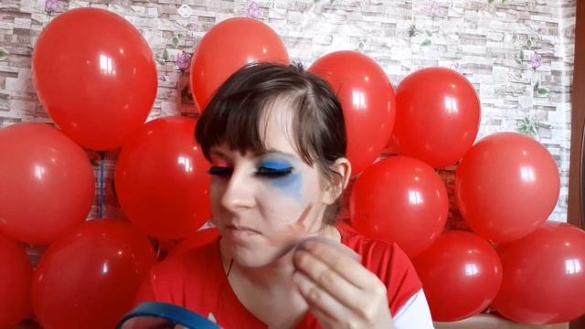 я стала ХАРЛИ КВИН косплей макияж перевоплощение харли квин Harley Quinn Suicide Squad Make Up